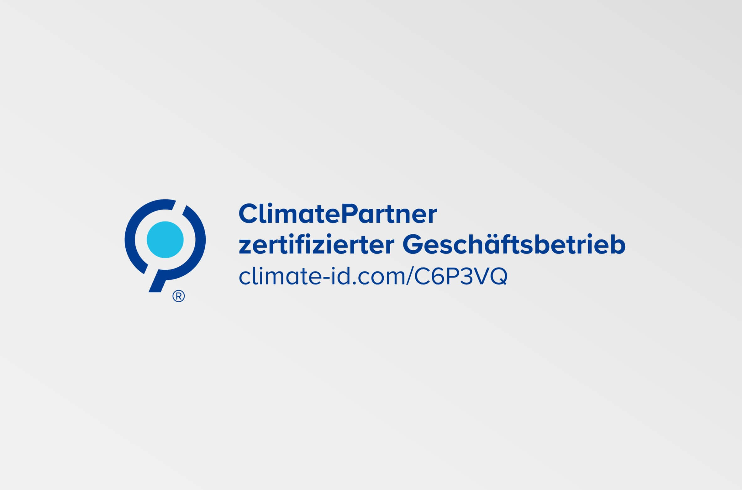 Das Logo von Climate Partner in Deutsch.