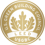Das Logo des LEED USGBC Zertifikat.