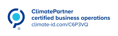 Das Logo von Climate Partner in Englisch.